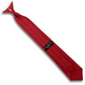 18" Poplin Red Polyester Clip-On Tie